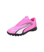 Piłka nożna - PUMA Unisex Ultra Play Tt Jr buty piłkarskie dla dzieci, Poison Pink PUMA White PUMA Black, 4.5 UK - miniaturka - grafika 1