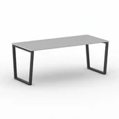 Stoły i stoliki do biura - B2B Partner Stół konferencyjny IMPRESS 2000 x 900 x 750 mm, szary 499431 - miniaturka - grafika 1