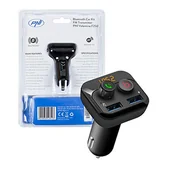 Transmitery FM - Modulator FM PNI Valentine F250 Bluetooth 5.0, odtwarzacz MP3, nadajnik FM, gniazdo Micro SD, podwójne złącze USB, szybkie ładowanie urządzeń mobilnych, przycisk Super Bass - miniaturka - grafika 1