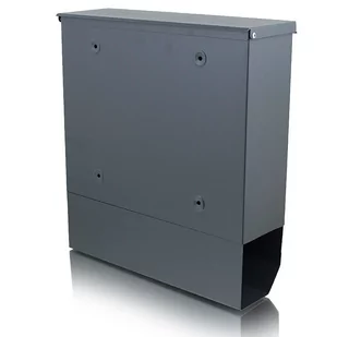 Skrzynka Smart pocztowa na listy z gazetnikiem Grafitowa + tuba - Skrzynki na listy - miniaturka - grafika 4