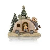 Ozdoby bożonarodzeniowe - Figurka - auto świąteczne - świecące - 16 cm - Favola - miniaturka - grafika 1