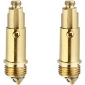 Korki do umywalek - Zestaw 3 zamiennych śrub spustowych, rdzeń odpływowy z mechanizmem sprężynowym, korek do zlewu, części zamienne, korek łazienkowy, pasuje do większośc - miniaturka - grafika 1