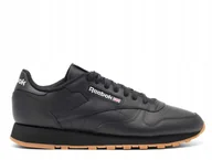 Buty sportowe męskie - Buty męskie sportowe czarne skóra GY0954 Reebok Classic Black 100008493 41 - miniaturka - grafika 1
