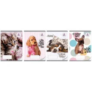 Beniamin Zeszyt A5/16K kratka The sweet pets (20szt) - Zeszyty szkolne - miniaturka - grafika 1