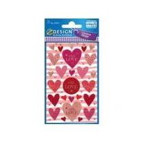 Avery Zweckform Naklejki Z-DESIGN papierowe-love 26szt. /57074/ ZW923 - Zabawki kreatywne - miniaturka - grafika 1