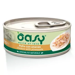 OASY Natural Kurczak Z Ananasem - mokra karma dla kota - puszka 70g - Mokra karma dla kotów - miniaturka - grafika 1