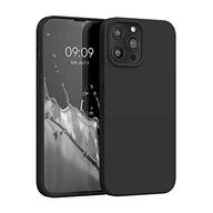 Etui i futerały do telefonów - kwmobile Etui kompatybilne z Apple iPhone 13 Pro Max – gumowane silikonowe etui na telefon komórkowy TPU – etui ochronne do bezprzewodowego ładowania – etui w kolorze czarnym matowym - miniaturka - grafika 1