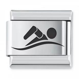 Murrano ITALIAN CHARMS Symbole Sportowe Pływanie IH-212 - Charmsy - miniaturka - grafika 1