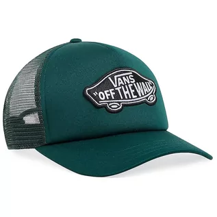 Czapki i chusty sportowe męskie - Czapka Vans Classic Patch Curved Bill Trucker VN00066XBDX1 - zielona - grafika 1