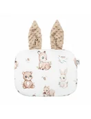 Kołdry i poduszki dla dzieci - Bonjour Cherie poduszka bawełniana króliczek 25/35 Las Minky Beige - miniaturka - grafika 1