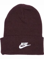 Czapki damskie - Czapka Brązowa Zimowa Nike DJ6224-677 r. uniwersalny beanie - miniaturka - grafika 1