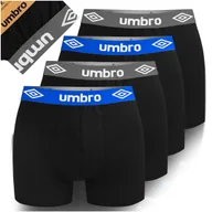 Majtki męskie - Umbro Bokserki Męskie 4 Sztuki BM560 Czarne Bawełniane Rozmiar M - miniaturka - grafika 1