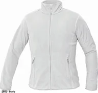 Odzież robocza - CERVA GOMTI Damski polar z mikropolaru z kołnierzem - 100% poliester, 180g/m2 - biały M - miniaturka - grafika 1