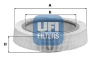 Filtry powietrza - Filtr powietrza UFI Filtry 30.896.00 - miniaturka - grafika 1
