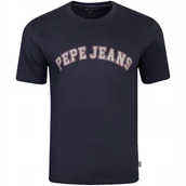 Koszulki męskie - PEPE JEANS KOSZULKA MĘSKA T-SHIRT CLEMENT GRAFITOWA r.L - miniaturka - grafika 1
