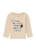 Bluzki dla niemowląt - s.Oliver Niemowlęta koszulka z długim rękawem, beżowy, 62 - miniaturka - grafika 1