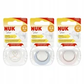 Smoczki uspokajające - NUK SMOCZEK USP 0-6M STAR 10730717 1/6 - miniaturka - grafika 1