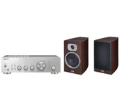 Zestawy stereo - Pioneer A-40AE Srebrny, Heco Victa Prime 302 Espresso - miniaturka - grafika 1