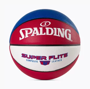 Piłka do koszykówki Spalding Super Flite czerwona/biała/niebieska rozmiar 7 - Koszykówka - miniaturka - grafika 1