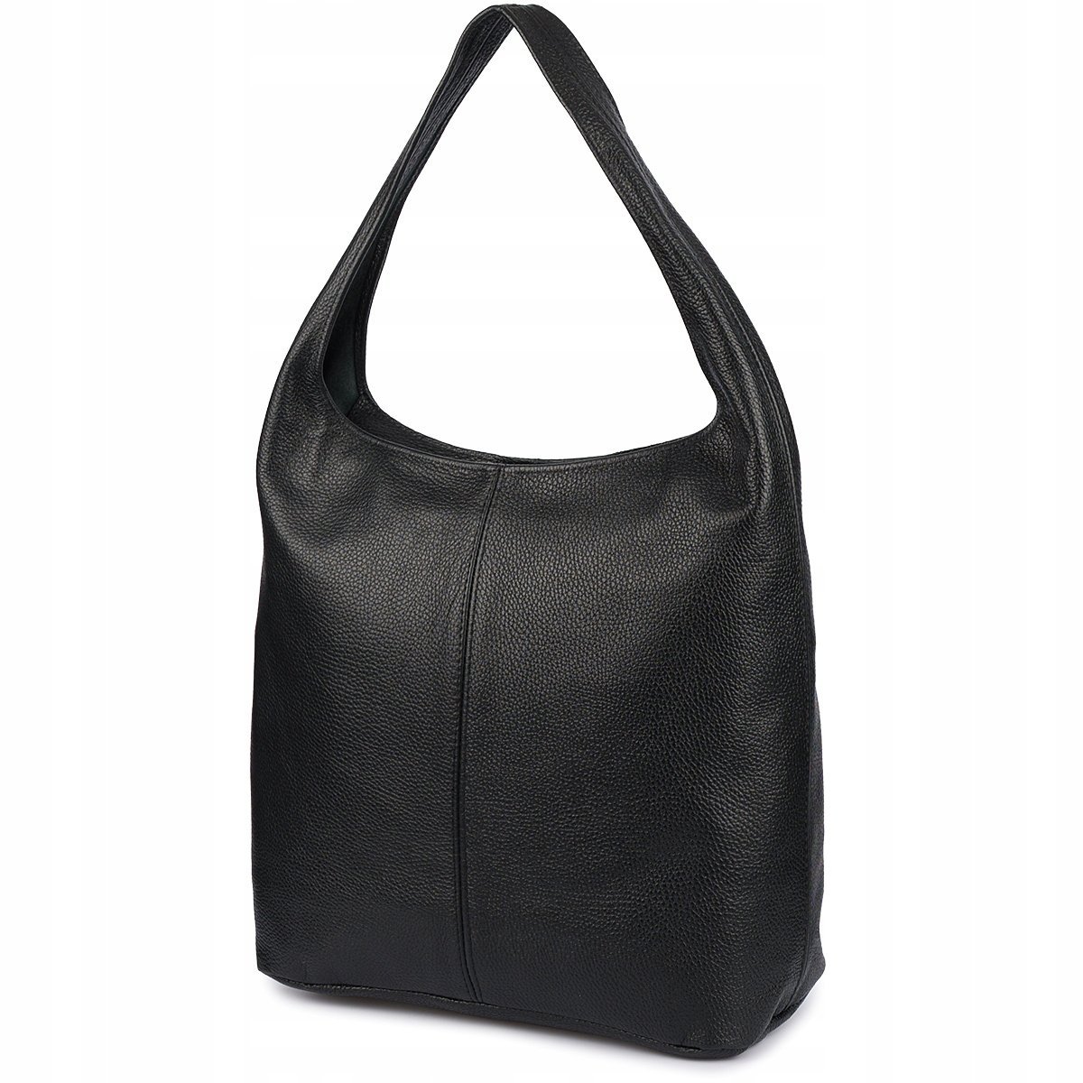 Torebka skórzana damska duża A4 shopperka klasyczna na ramię włoska skóra