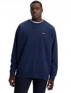 Bluzy męskie - LEVI'S BLUZA MĘSKA GRANATOWA Z LOGO CASUAL PLUS SIZE 3XL JPA - miniaturka - grafika 1