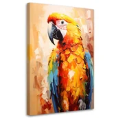 Obrazy i zdjęcia - Feeby Obraz do pokoju dziecka salonu, Kolorowa Papuga Ara 40x60cm - miniaturka - grafika 1