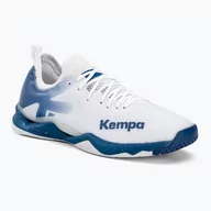 Buty sportowe męskie - Buty do piłki ręcznej męskie Kempa Wing Lite 2.0 białe/niebieskie - miniaturka - grafika 1