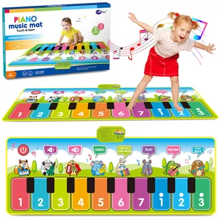 Mata Muzyczna 130X48 Cm Tańczenia Pianinko Nagrywa U668 - Instrumenty muzyczne dla dzieci - miniaturka - grafika 1