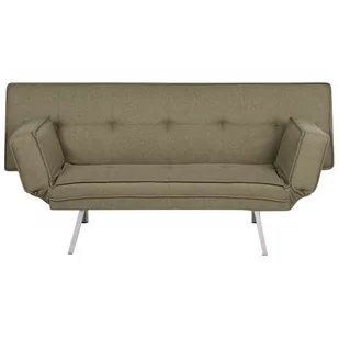 Tapicerowana sofa rozkładana zielona BRISTOL - Sofy i kanapy - miniaturka - grafika 1