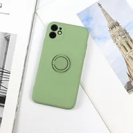 Etui i futerały do telefonów - Beline Beline Etui Silicone Ring iPhone 12/12 Pro green apple - miniaturka - grafika 1