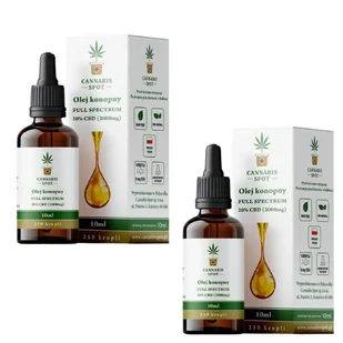 2x Olejek CBD 20% 2000mg Full Spectrum Cannabis Spot - Suplementy naturalne - miniaturka - grafika 1