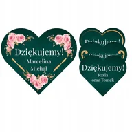 Pasmanteria - NAKLEJKI NA BUTELECZKI UPOMINEK WESELNY WZORY Y7 - miniaturka - grafika 1