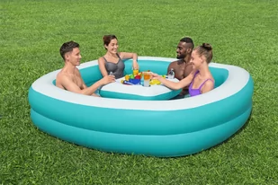 Basenik 218x218x48cm + Pływający Stolik BESTWAY - Baseny ogrodowe - miniaturka - grafika 3