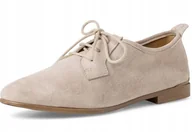 Półbuty damskie - TAMARIS PÓŁBUTY DAMSKIE SKÓRZANE BEŻOWE 40 ŻWL - miniaturka - grafika 1