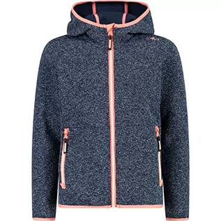 Kurtki i płaszcze dla dziewczynek - CMP - Kid G Jacket Fix Hood, Girl, Blue, 140 - grafika 1