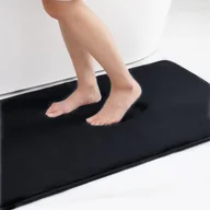 Dywaniki łazienkowe - Zestaw 2 dywaników z mikrofibry, dywanik łazienkowy, wchłaniający wodę, antypoślizgowy, odpowiedni do sypialni, przedpokoju - 60×40 cm - miniaturka - grafika 1