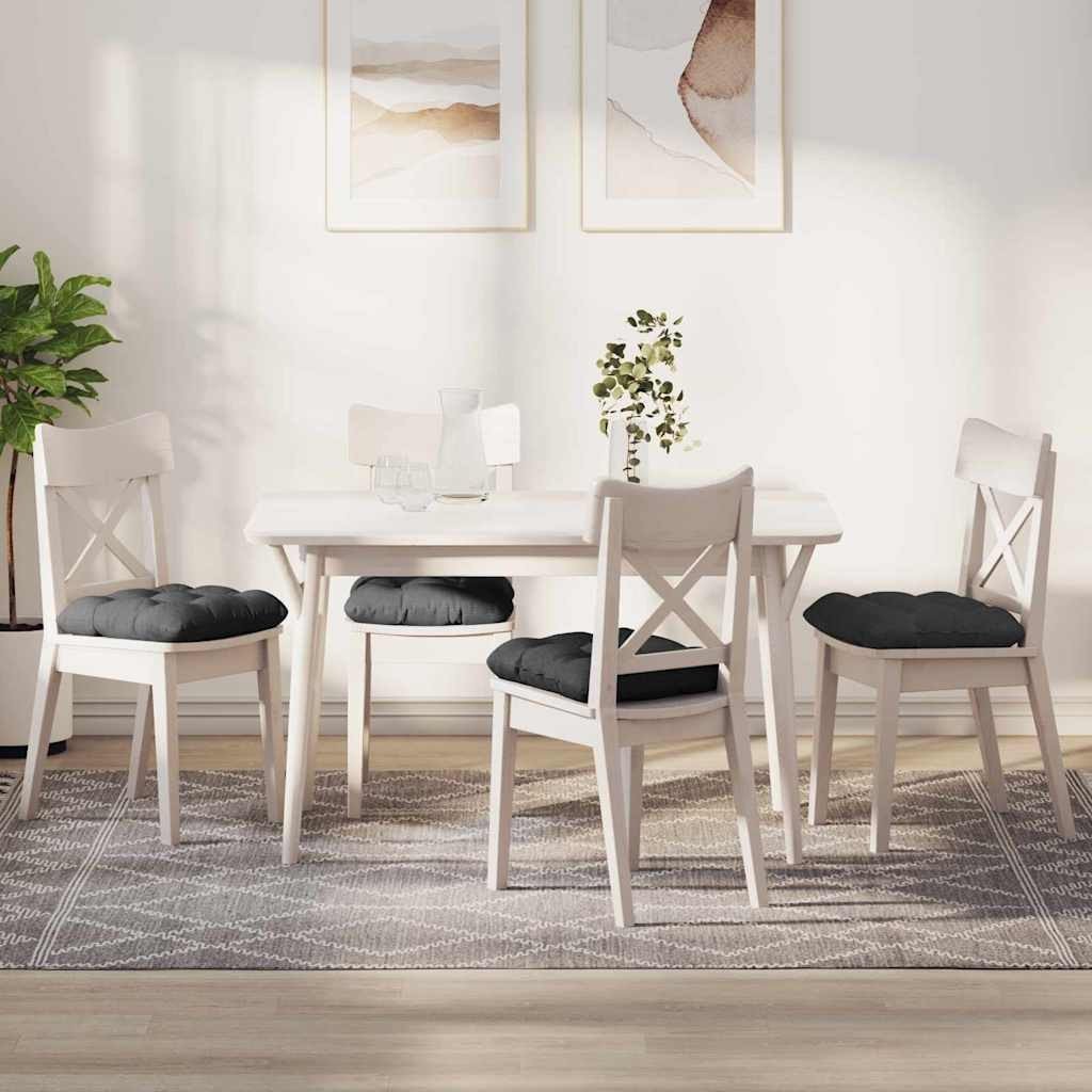 vidaXL Poduszki na siedziska 4 pcs Ciemnoszary 45 x 45 cm 42015139