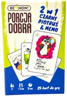 Gry planszowe - Karty do gry 2w1 - Czarny Piotruś & Memo Porcja Dobra - miniaturka - grafika 1