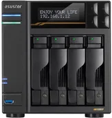 Serwery plików NAS i macierze dyskowe - Serwer plików Asustor LOCKERSTOR 4 AS6704T 4-bay, Intel Celeron N5105 Czterordzeniowy 2.0GHz, 8GB RAM DDR4. 4x M.2 PCIe NVMe, 2x 2.5 GbE. 2x USB 3.2. HDMI 2.0b; 1xPCIe - miniaturka - grafika 1