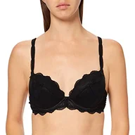Biustonosze - Aubade Damski biustonosz A L'Amour Push Up, czarny, 70C - miniaturka - grafika 1
