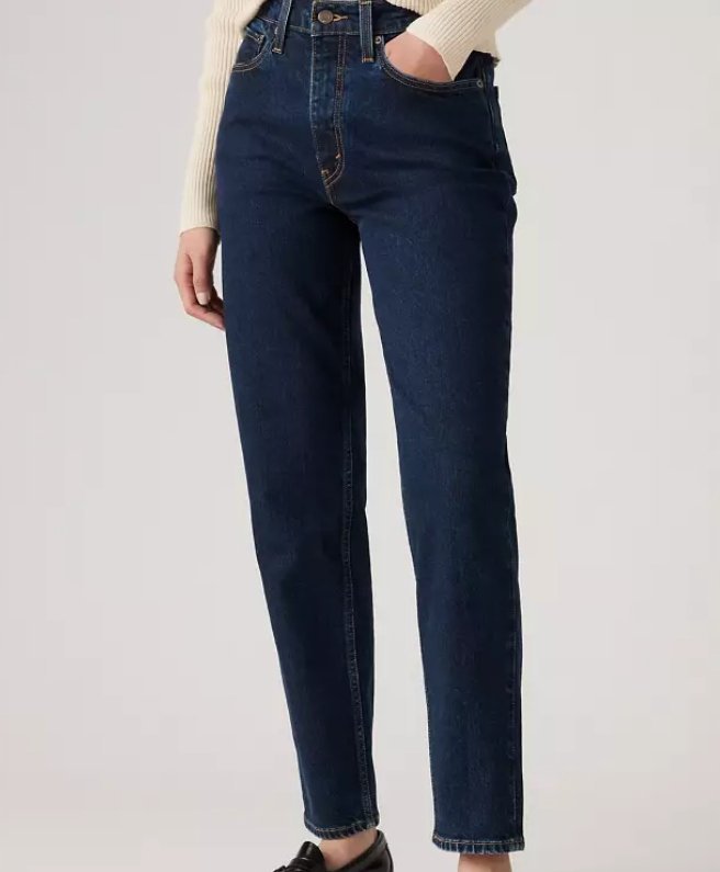 LEVIS JEANSY DAMSKIE RURKI GRANATOWE WYSOKI STAN BAWEŁNA 27/30 XTA
