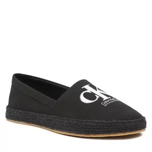 Espadryle damskie - Espadryle Calvin Klein Jeans - Espadrille Ess Monogram YM0YM00654 Triple Black 0GM - grafika 1