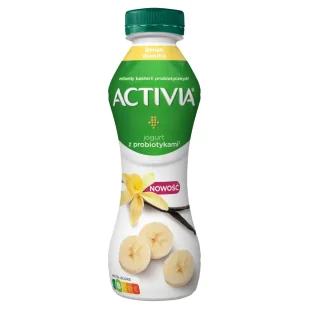 Activia - Jogurt pitny o smaku banana i wanilii - Kefiry, jogurty, maślanki - miniaturka - grafika 1