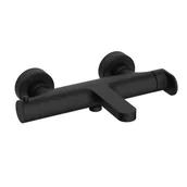 Baterie wannowe i prysznicowe - Cersanit Bateria wannowa Zuro czarna - miniaturka - grafika 1