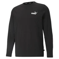 Koszulki sportowe męskie - Męska koszulka z długim rękawem Essentials PUMA Black - miniaturka - grafika 1