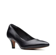 Półbuty damskie - Clarks Linvale Jerica [Black Leather] - Rozmiar 37 - miniaturka - grafika 1