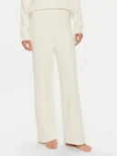 Piżamy damskie - Calvin Klein Spodnie piżamowe 000QS7338E Écru Relaxed Fit - miniaturka - grafika 1
