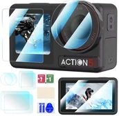 Akcesoria do kamer sportowych - BRDRC SZKŁO HARTOWANE NA OBIEKTYW I EKRAN DO DJI OSMO ACTION 5 PRO - 6 SZT. - miniaturka - grafika 1