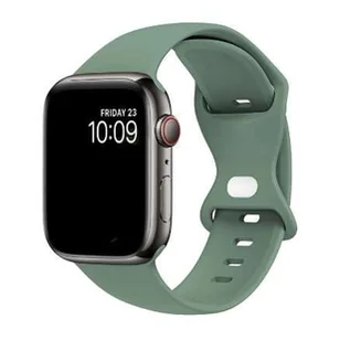 opaska pasek bransoleta SMOOTHBAND APPLE Watch 1/2/3/4/5/6/7/8/9/10/SE 38/40/41/42mm zielona - Akcesoria do smartwatchy - miniaturka - grafika 1
