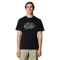 Koszulki męskie - Męska Koszulka z krótkim rękawem COLUMBIA KETTLE RIVER GRAPHIC TEE 2120391011 – Czarny - miniaturka - grafika 1